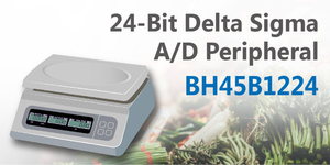 HOLTEK推出BH45B1224感測器量測A/D轉換器IC
