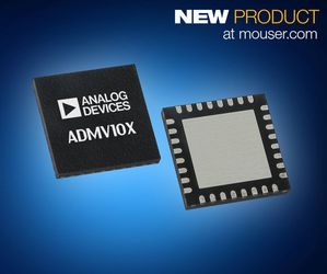 貿澤上架ADI GaAs ADMV10x轉換器，提供適合資料傳輸的高品質升/降頻轉換。