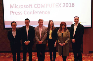 微软於COMPUTEX中举办国际记者会。