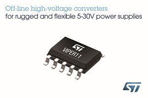 意法半導體離線轉換器提升5-30V電源的耐用性、效能和靈活性