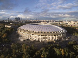 莫斯科卢日尼基奥林匹克体育场大型顶棚。