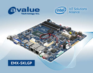 安勤推出薄型mini-ITX 嵌入式工業主機板EMX-SKLGP