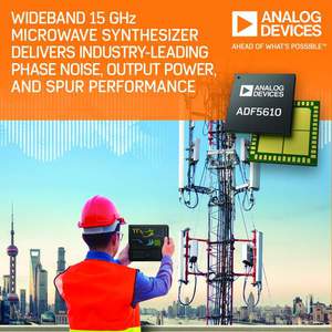 ADI 55 MHz至15 GHz寬頻微波頻率合成器。