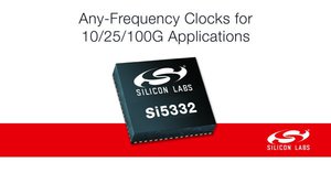 Silicon Labs Si5332 系列可替代时脉、振荡器、缓冲器产品及提供完整时脉，新「时脉树单晶片」增加创新型多配置支援和整合晶体选项。