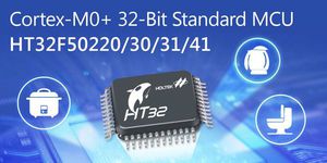 HOLTEK全新推出采用宽电压2.5V~5.5V供电，以Arm Cortex-M0+为核心的32-bit Flash微控制器HT32F502xx系列。