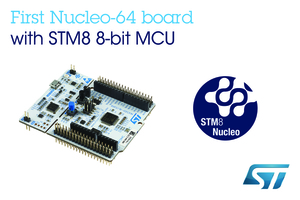 意法半导体STM8 Nucleo开发板连接8位元专案与开源硬体资源