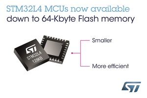 意法半导体推出新STM32L4微控制器，让智慧装置变得更小且续航更持久。