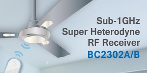 Holtek推出Sub-1GHz OOK超外差高效能射頻接收芯片