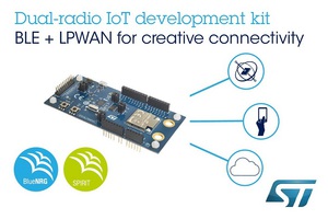 意法半導體雙射頻Bluetooth和LPWAN物聯網開發套件