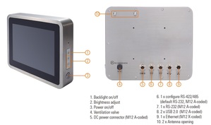 艾訊10.4吋IP66/IP69K不鏽鋼觸控平板電腦GOT810-845