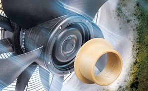 高性能塑胶制成的防霉、免保养 iglidur 滑动轴承经过测试，确保新鲜空气的供应。（来源：igus GmbH）