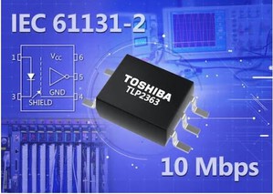 东芝24V数位输入介面的10Mbps高速通讯逻辑输出光耦合器TLP2363