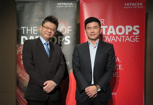 Hitachi Vantara台湾首席技术顾问林祈祯(左)、资深经销业务协理沈瑞发(右)