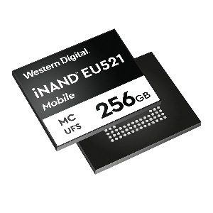Western Digital发布全新嵌入式通用快闪储存（UFS）装置Western DigitalR iNANDR MC EU521，帮助行动应用开发者为5G智慧型手机用户提供更优质的使用体验。