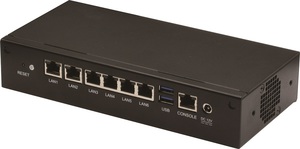 掌上型的FWS-2360因为体积小巧，配置16GB eMMC(或可选配1个2.5寸STAT硬碟)及2个USB3.2 Gen1，并有6个乙太网路连接埠(可选配2个光纤乙太网路)。