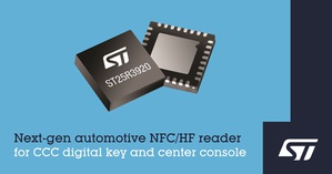 意法半導體推出下一代車用電子鑰匙NFC讀寫器IC