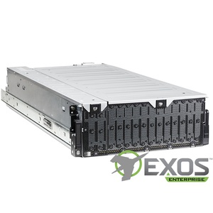 希捷的Exos 企業級硬碟和最高容納 106 個硬碟的機箱相搭配下，能在僅僅 4U 的機架空間中提供 1.7PB 的商業智慧。