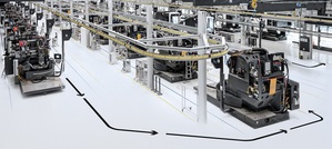 德馬吉森精機在DECKEL MAHO Pfronten新建佔地4,000平方公尺的卓越工廠，採用無人搬運車（AGV）的輸送系統，可提高30%生產率。