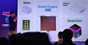 棱研科技??总林决仁展示了该公司针对普及毫米波应用所需的完整测试解决方案，包含加速验证天线与演算法的开发套件BBox、测试软体BeamDear、升降变频器UD Box等。