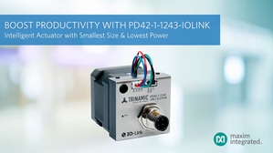 PD42-1-1243-IOLINK智慧執行器將功耗降低50%以上、尺寸減小2.6倍，可監測的配置和效能參數增加50%，有效提高工廠生產力