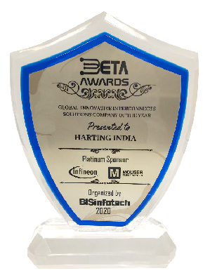 浩亭印度子公司被行业杂志BISinfotech评为「最隹连接器制造企业」。该杂志向浩亭子公司颁发了该类别BETA大奖（BIS卓越与技术创新奖）。