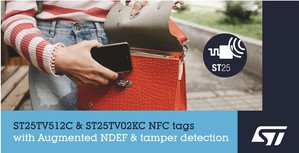 意法半导体新Type-5标签晶片整合动态讯息内容和防篡改功能，推动NFC应用开发创新。
