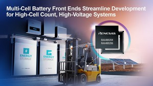 瑞萨新型RAA48920x IC可以灵活的电池平衡功能加快移动装置、
UPS和储能系统的电池开发，降低开发成本。