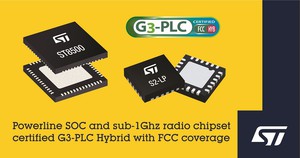 意法半导体扩大智慧电表通讯连线功能，G3-PLC Hybrid融合通讯晶片组获FCC认证