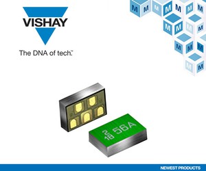 贸泽电子 (Mouser) 即日起供货Vishay Intertechnology的VEMI256A-SD2双通道EMI滤波器。
