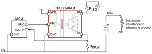 TPSI2140-Q1 隔離開關可縮小高壓系統中的解決方案尺寸