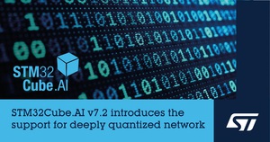 意法半導體STM32Cube.AI開發工具擴充支援深度量化神經網路