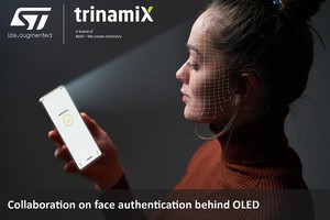 意法半导体和trinamiX携手推出可整合於智慧手机上及满足OLED萤幕下应用的脸部辨识解决方案