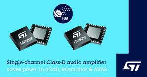 意法半导体车规音讯功放晶片为紧急电子呼叫、远端资讯处理及AVAS提供灵活的数位讯号处理功能