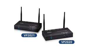 宏正的 PresentON VP2020 与 VP2021 无线简报切换器设计，适用在商业会议及教育应用。