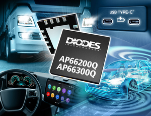 Diodes公司推出兩款全新同步降壓轉換器。面向汽車負載點（PoL）產品應用的DIODES AP66200Q及DIODES AP66300Q