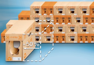 使用 chainflex 耐弯曲电缆 CASE S可以减少包装工作，即使在最小的储存空间中也可以保持井然有序。（source：igus GmbH）