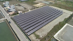 图为2017年NEFIN立盈开发的云林囗湖地面型太阳能项目