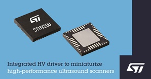 意法半導體高整合度高壓驅動器可縮小高性能超音波掃描器尺寸並簡化設計