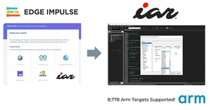 IAR 与Edge Impulse联手为全球客户提供AI与机器学习整合功能