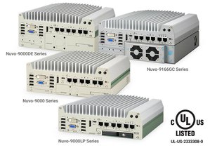 宸曜科技強固型嵌入式電腦Nuvo-9000及強固化AI電腦 Nuvo-9166GC系列，均已取得UL認證，符合UL 62368-1標準，適用於從電腦、網路連線到電信等高科技產品。