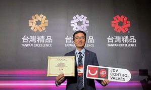 進典工業以「高潔淨電子級不鏽鋼球閥」獲得2024台灣精品獎，由副總經理黃彥文出席受獎。（source：進典工業）