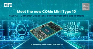 友通推出搭載Intel Atom x7000RE系列處理器的COM Express Mini Type 10模組，ASL9A2設計用於嚴苛環境中的強大設備端AI，讓開發者可增強AIoT的邊緣應用。