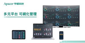 宇瞻機聯網方案讓管理者透過LED看板、戰情室網站、手機等多元平台視覺化掌握數據資訊