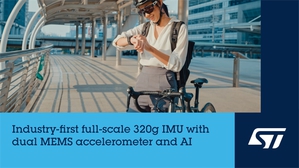 业界首创搭载双MEMS加速度计与内建AI的惯性测量单元(IMU),
最高量测范围达320g,精准掌握高冲击力道