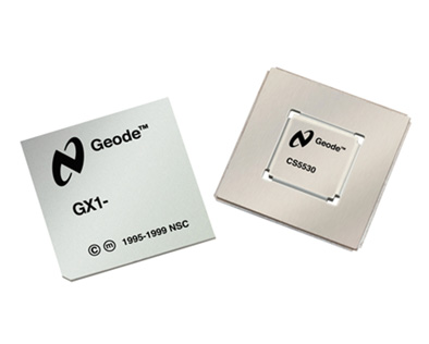 《图五 Geode GX1芯片，目前最高可达300MHz。 》