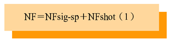 《公式一:NF＝NFsig-sp＋NFshot（1）》