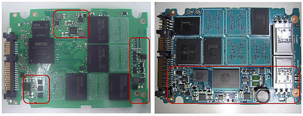 Figure IV: Left is Drive E; Right is Drive F