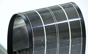 Figure 1 :   Film solar batteries are flexible, foldable, and can be used for a wide range of purposes.