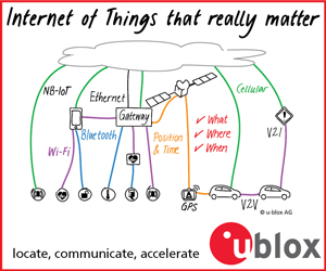 图一 : IoT连接性与无线技术息息相关，最常用的包括：蓝牙、Wi-Fi、从2G到4G的蜂巢式网路、以及GPS/GNSS等