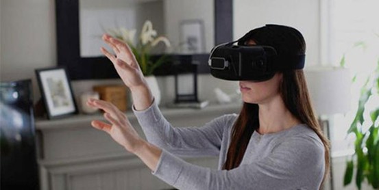 圖二 : Leap Motion公司多角成像技術應用在VR人機交互中